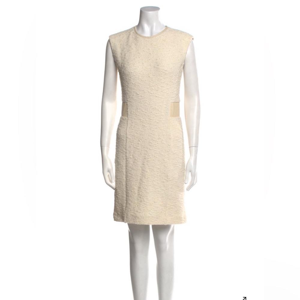 Rebecca Taylor Elegant Cream Sleeveless Dress